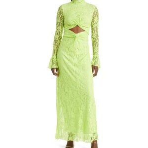 SOMETHING NEW  Natalie cutout long sleeve lace maxi dress